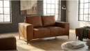Koňaková sofa Copenhagen + křeslo
